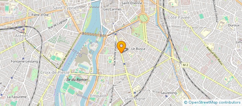 localisation de l'entreprise SYND COPROPRIET 87 GRANDE RUE ST MICHEL à TOULOUSE
