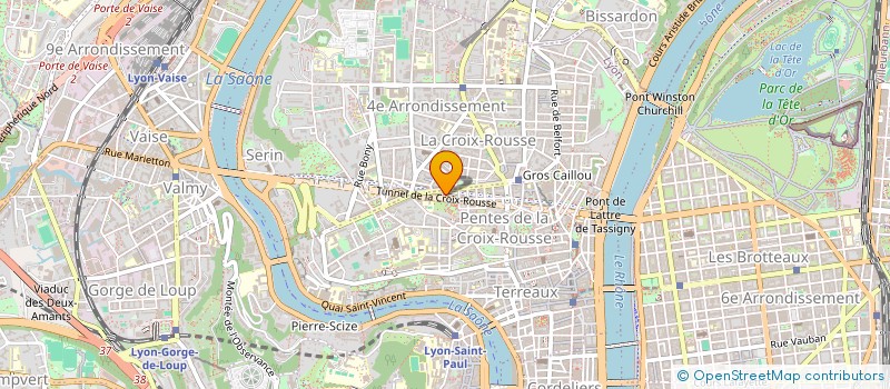 localisation de l'entreprise SYND COPROPRIET 96 BD DE LA CROIX ROUSSE  LYON