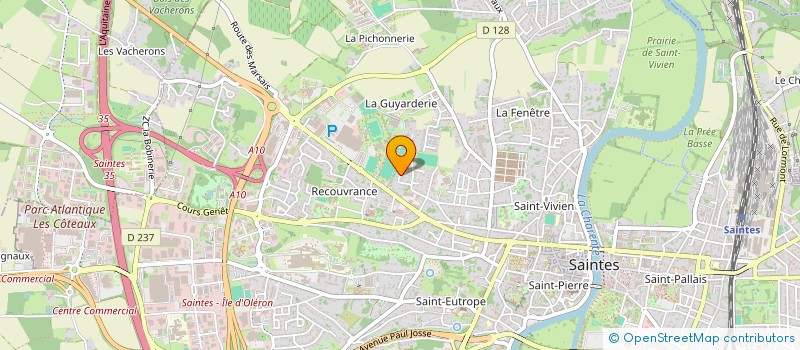 localisation de l'entreprise SYND COPROPRIET BEAUSEJOUR II à SAINTES