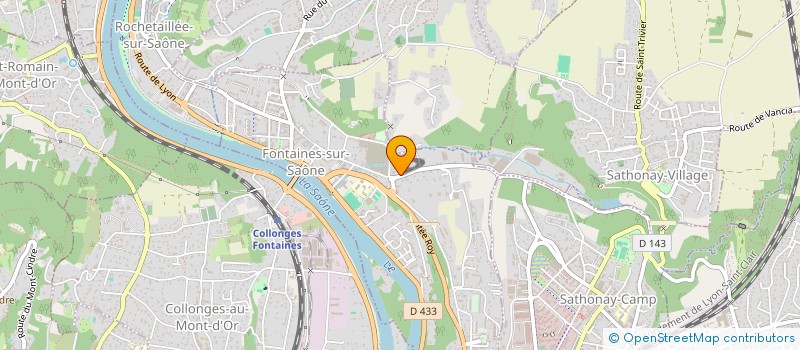 localisation de l'entreprise SYND COPROPRIET CLAN VALLON  FONTAINES-SUR-SAONE