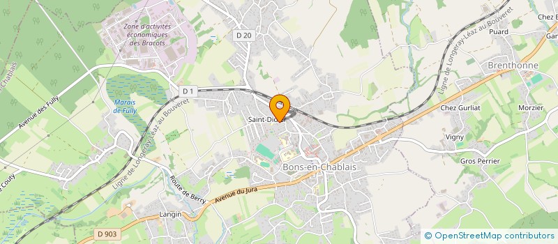 localisation de l'entreprise SYND COPROPRIET ESPACE 89  BONS-EN-CHABLAIS