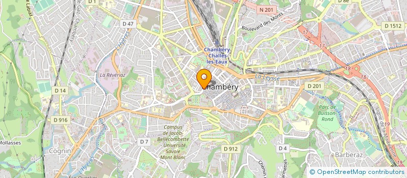 localisation de l'entreprise SYND COPROPRIET IMM 39 RUE J-P VEYRAT  CHAMBERY