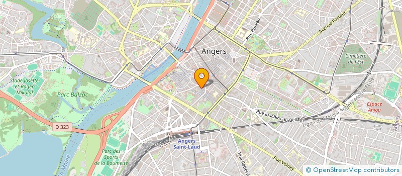 localisation de l'entreprise SYND COPROPRIET IMMEUBLE 12 R ST AUBIN à ANGERS