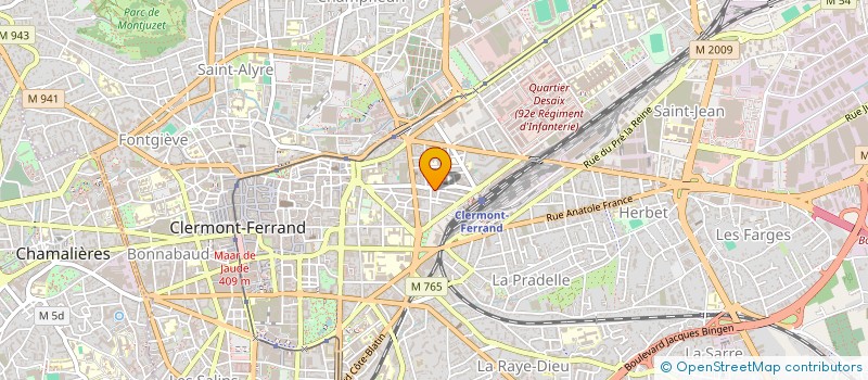 localisation de l'entreprise SYND COPROPRIET IMMEUBLE 54 AV CHARRAS  CLERMONT-FERRAND