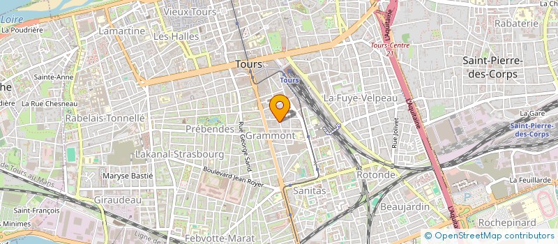 localisation de l'entreprise SYND COPROPRIET IMMEUBLE 89 RUE MICHELET  TOURS