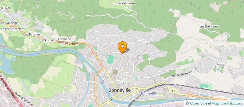 localisation de l'entreprise SYND COPROPRIET L'ELYSEE-FAUCIGNY  BONNEVILLE