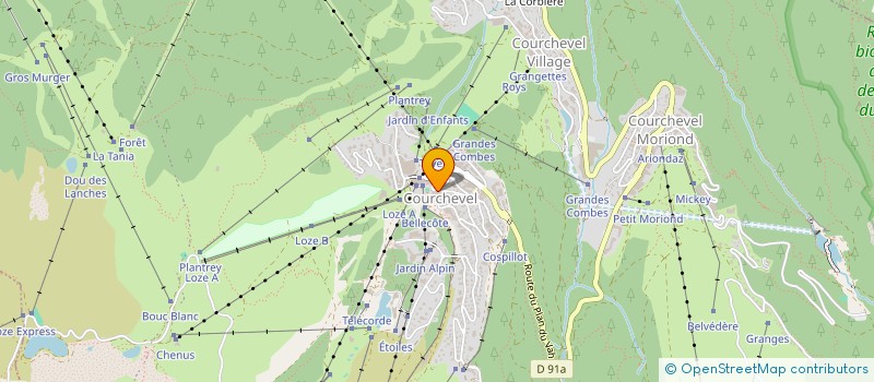 localisation de l'entreprise SYND COPROPRIET LA CRETE DES BRIGUES à COURCHEVEL