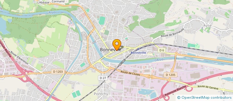 localisation de l'entreprise SYND COPROPRIET LA GALENE  BONNEVILLE