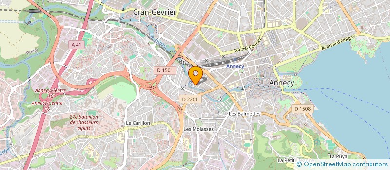 localisation de l'entreprise SYND COPROPRIET LA MARGELLAZ  ANNECY