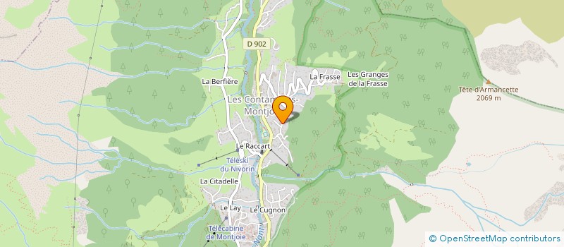 localisation de l'entreprise SYND COPROPRIET LA MONTAZ  LES CONTAMINES-MONTJOIE