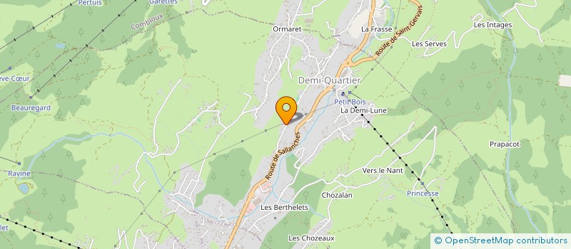 localisation de l'entreprise SYND COPROPRIET LA PRINCESSE EN ETRAZ  DEMI-QUARTIER