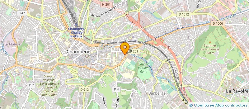 localisation de l'entreprise SYND COPROPRIET LE BEAUREGARD D  CHAMBERY