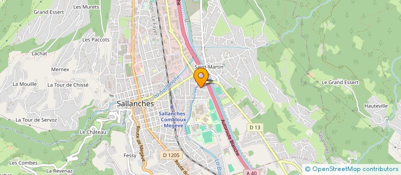 localisation de l'entreprise SYND COPROPRIET LE COUNTRY  SALLANCHES