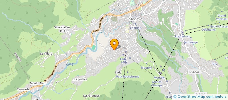 localisation de l'entreprise SYND COPROPRIET LE GENTILHOMME  MEGEVE