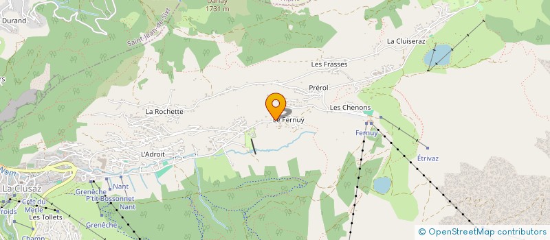 localisation de l'entreprise SYND COPROPRIET LE LAPON à LA CLUSAZ