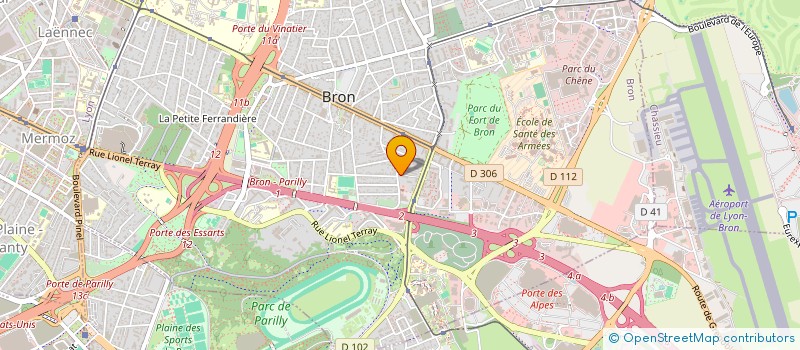 localisation de l'entreprise SYND COPROPRIET LE MAS DE LA FORET  BRON