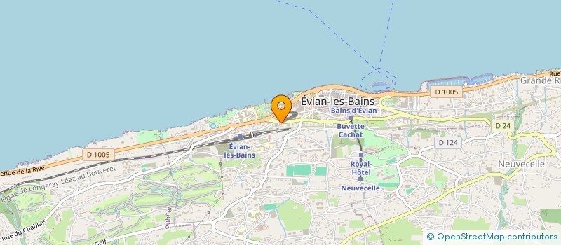 localisation de l'entreprise SYND COPROPRIET LE MIRABEAU  EVIAN-LES-BAINS