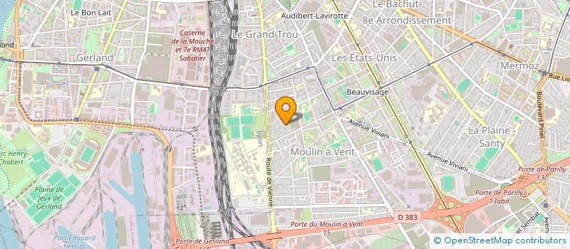 localisation de l'entreprise SYND COPROPRIET LE MOULIN A VENT  VENISSIEUX