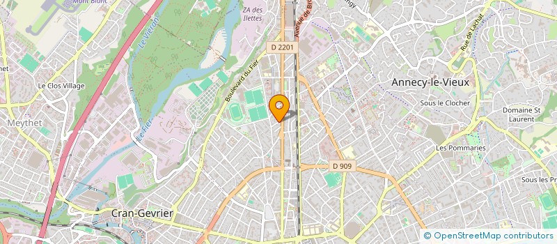 localisation de l'entreprise SYND COPROPRIET LE PERCE NEIGES  ANNECY