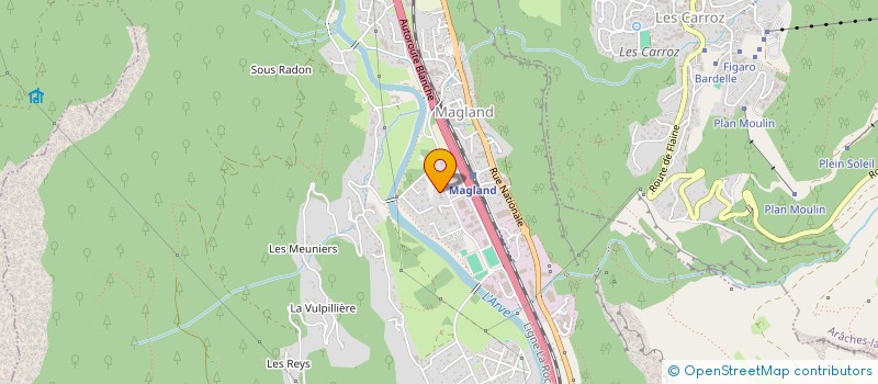 localisation de l'entreprise SYND COPROPRIET LE VAL D'ARVE  MAGLAND