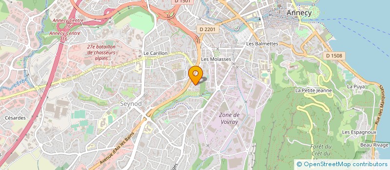 localisation de l'entreprise SYND COPROPRIET LE VAL VERT  ANNECY