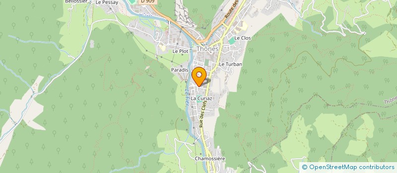 localisation de l'entreprise SYND COPROPRIET LES 3 VALLEES  THONES