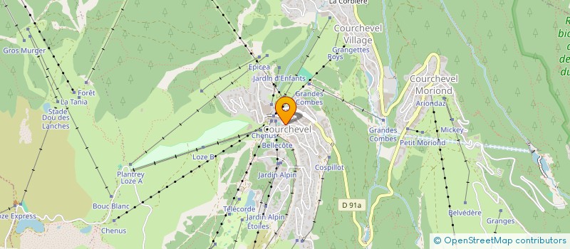 localisation de l'entreprise SYND COPROPRIET LES BOUQUETINS à COURCHEVEL