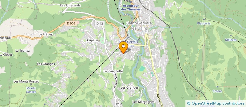 localisation de l'entreprise SYND COPROPRIET LES BRUYERES  SAINT-GERVAIS-LES-BAINS