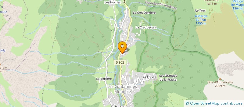 localisation de l'entreprise SYND COPROPRIET LES CHALETS D'ESTELETTE  LES CONTAMINES-MONTJOIE