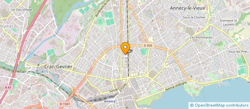 localisation de l'entreprise SYND COPROPRIET LES CLARINES  ANNECY