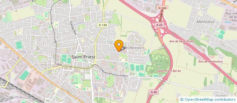 localisation de l'entreprise SYND COPROPRIET LES LONGES  SAINT-PRIEST