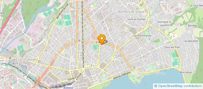 localisation de l'entreprise SYND COPROPRIET LES NATIONS  ANNECY