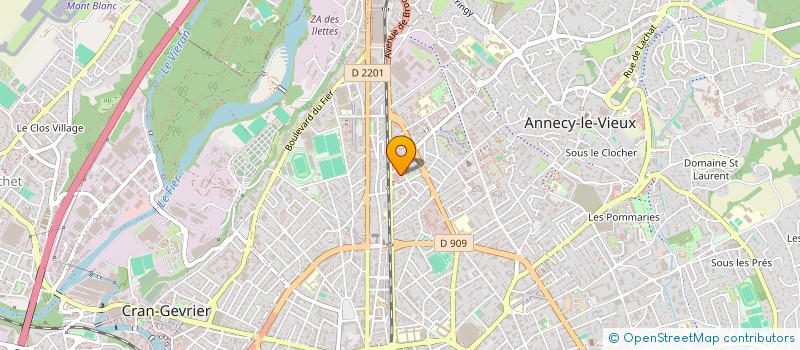 localisation de l'entreprise SYND COPROPRIET LES TOITS D'ANNECY  ANNECY