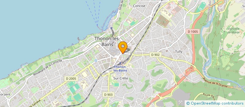 localisation de l'entreprise SYND COPROPRIET PERRACINO  THONON-LES-BAINS