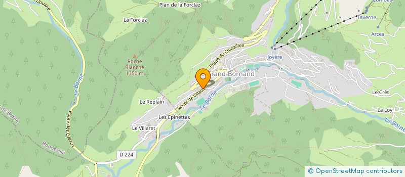 localisation de l'entreprise SYND COPROPRIET PLEIN SUD  LE GRAND-BORNAND