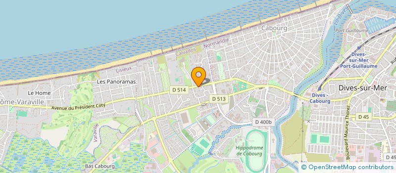 localisation de l'entreprise SYND COPROPRIET RES FRONT MER BAT 8 9 10  CABOURG