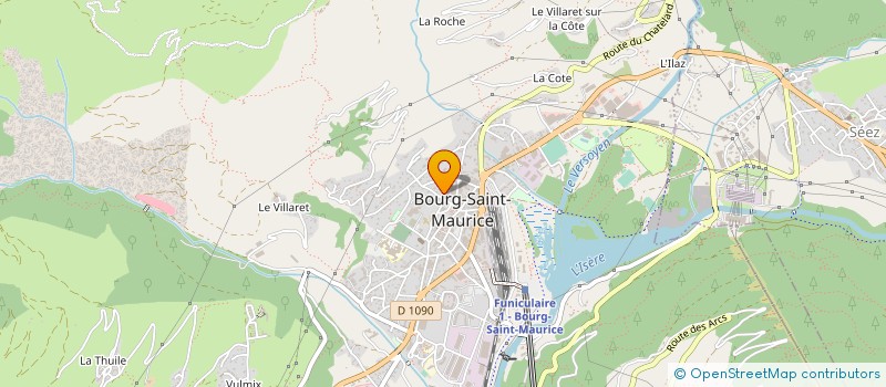 localisation de l'entreprise SYND COPROPRIET RES LE PLEIN CIEL  BOURG-SAINT-MAURICE