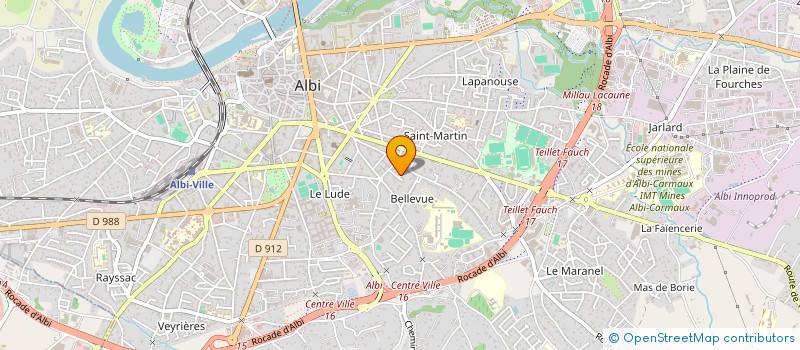 localisation de l'entreprise SYND COPROPRIET RES LES LAURIERS  ALBI