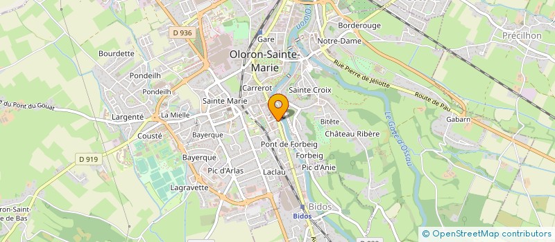 localisation de l'entreprise SYND COPROPRIET RES TIVOLI BAT A-B-C  OLORON-SAINTE-MARIE