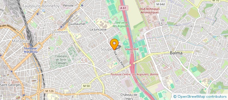localisation de l'entreprise SYND COPROPRIET RESID JARDINS D'EUGENIE à TOULOUSE