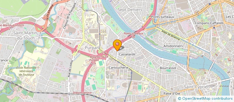 localisation de l'entreprise SYND COPROPRIET RESID LOUIS BLERIOT à TOULOUSE