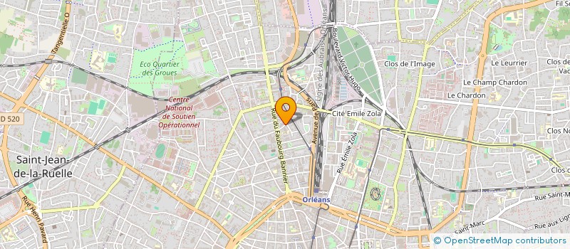 localisation de l'entreprise SYND COPROPRIET RESIDENCE BOURIE ROUGE à ORLEANS