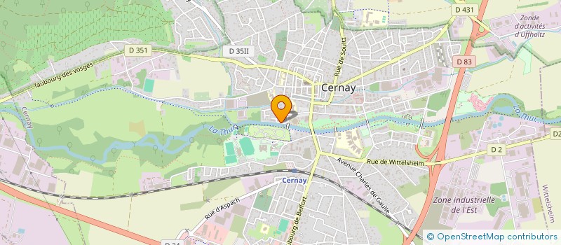 localisation de l'entreprise SYND COPROPRIET RESIDENCE DES VOSGES  CERNAY