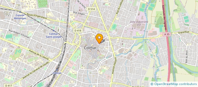 localisation de l'entreprise SYND COPROPRIET RESIDENCE LE TRIANGLE  COLMAR