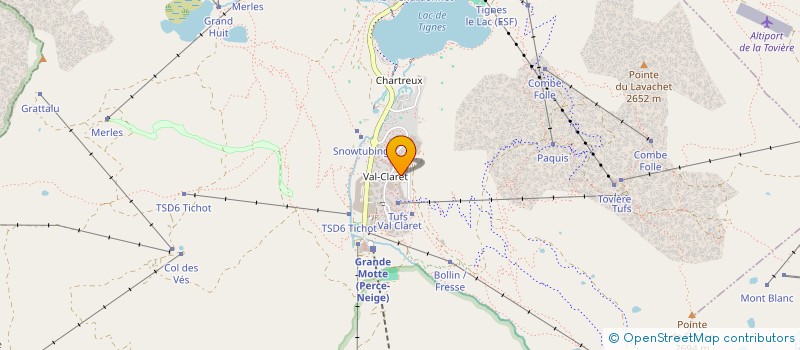 localisation de l'entreprise SYND COPROPRIET RESIDENCE LES TUFS  TIGNES