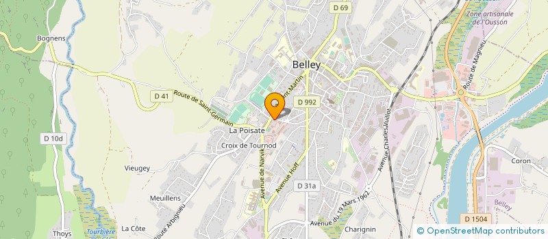 localisation de l'entreprise SYND COPROPRIET RESIDENCE SAINT MARTIN  BELLEY