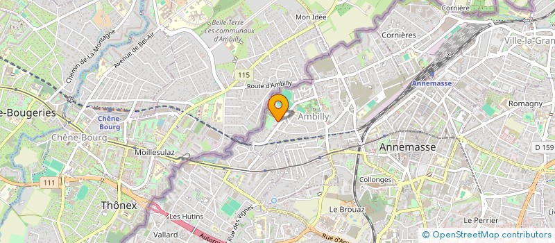 localisation de l'entreprise SYND COPROPRIET SAPINIERE 2  AMBILLY