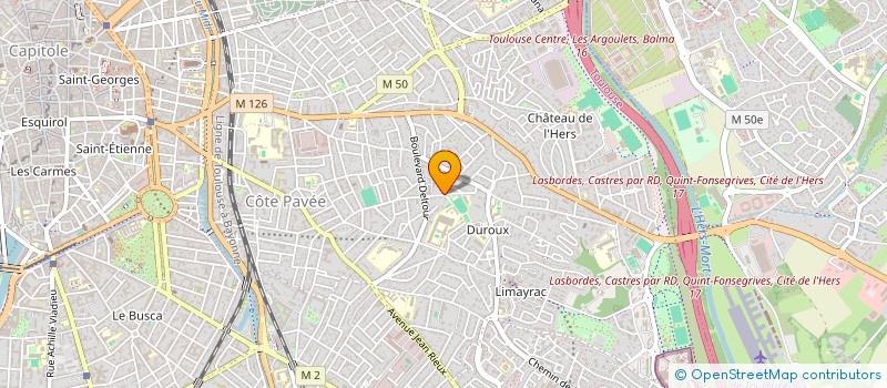 localisation de l'entreprise SYND COPROPRIETAIRE 18 CHE LAFILAIRE à TOULOUSE
