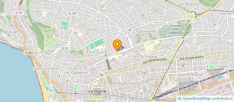 localisation de l'entreprise SYND COPROPRIETAIRE 328 RUE FELIX FAURE à LE HAVRE