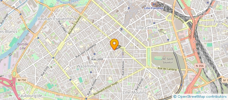 localisation de l'entreprise SYND COPROPRIETAIRE 36 RUE DES PYRAMIDES à LILLE